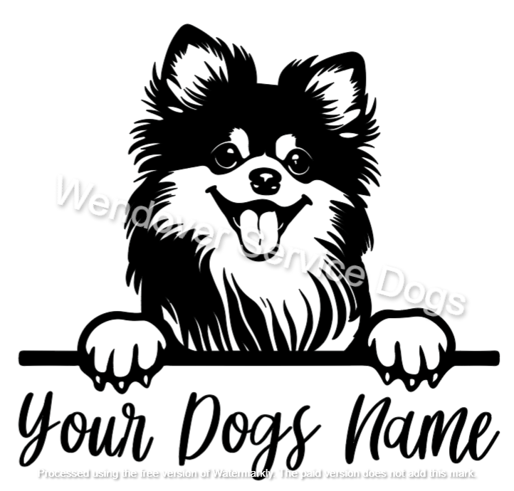 Peeking Dog Decals Breeds P-Y