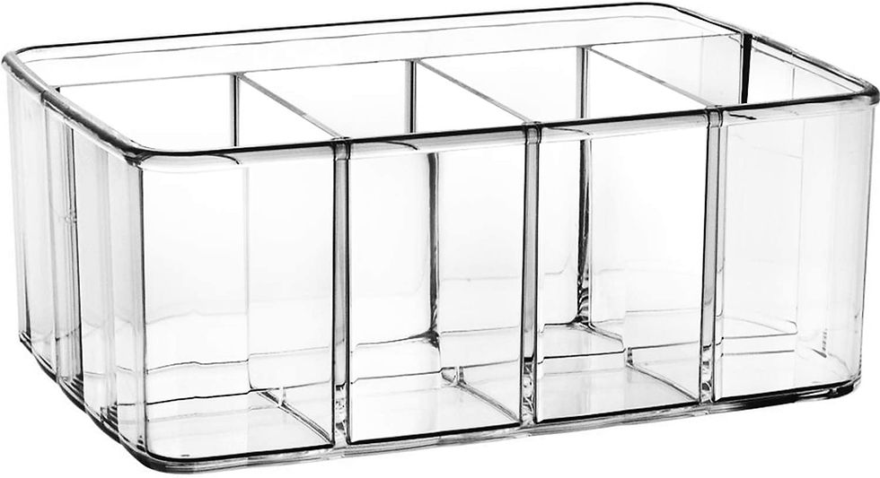 Clear small beauty organiser