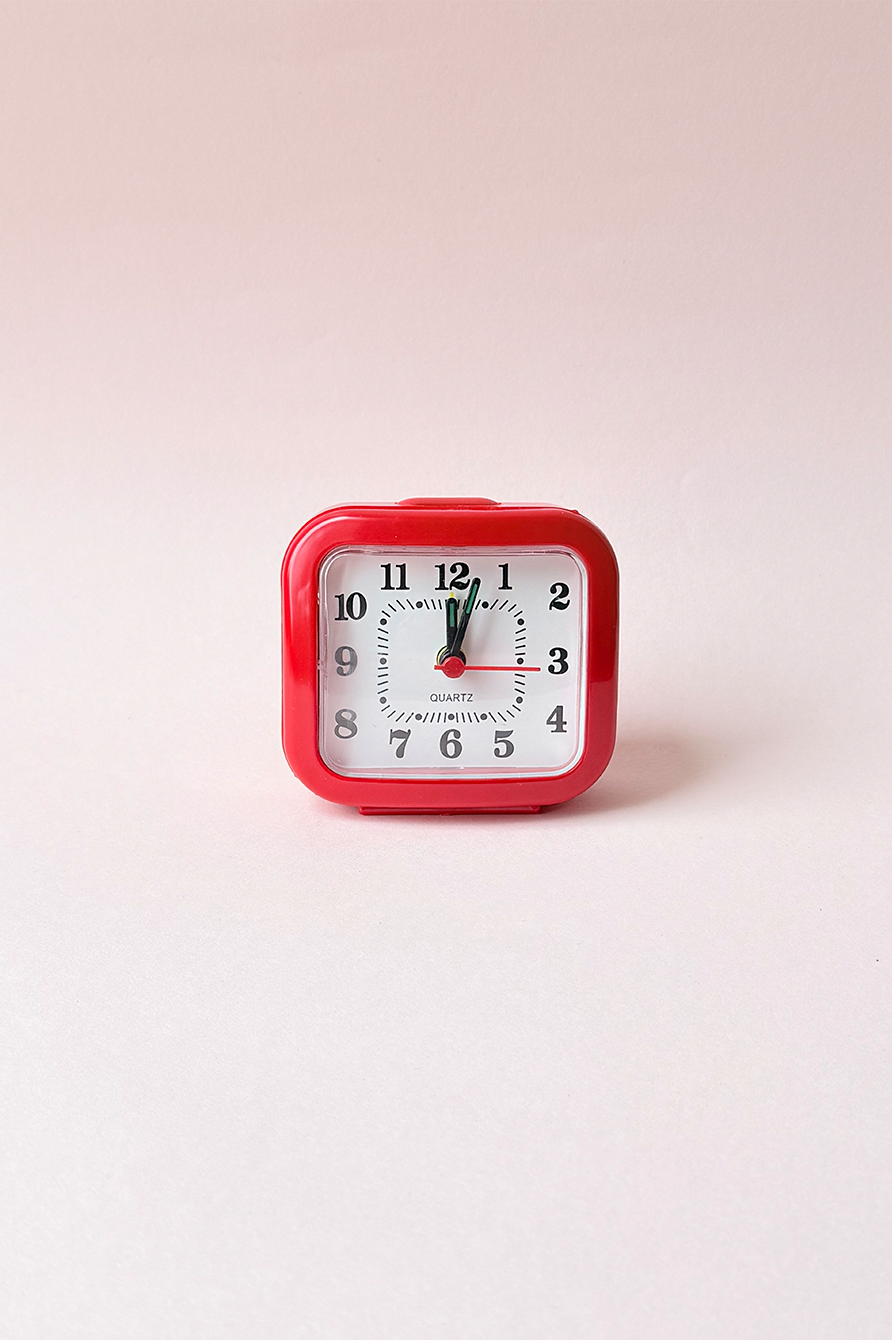Retro Red Clock