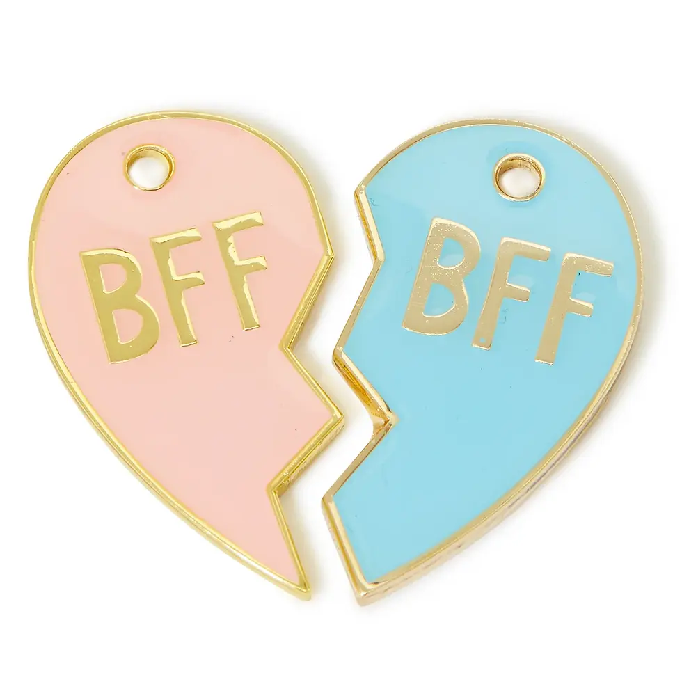 BFF Tags (pink and blue)