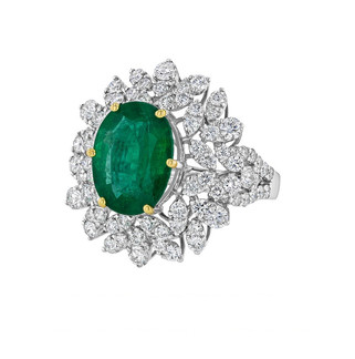 Emerald & Diamond Ring