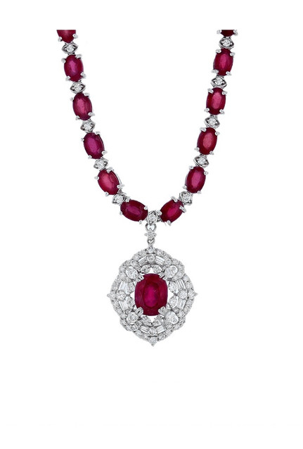 Ruby & Diamond Necklace