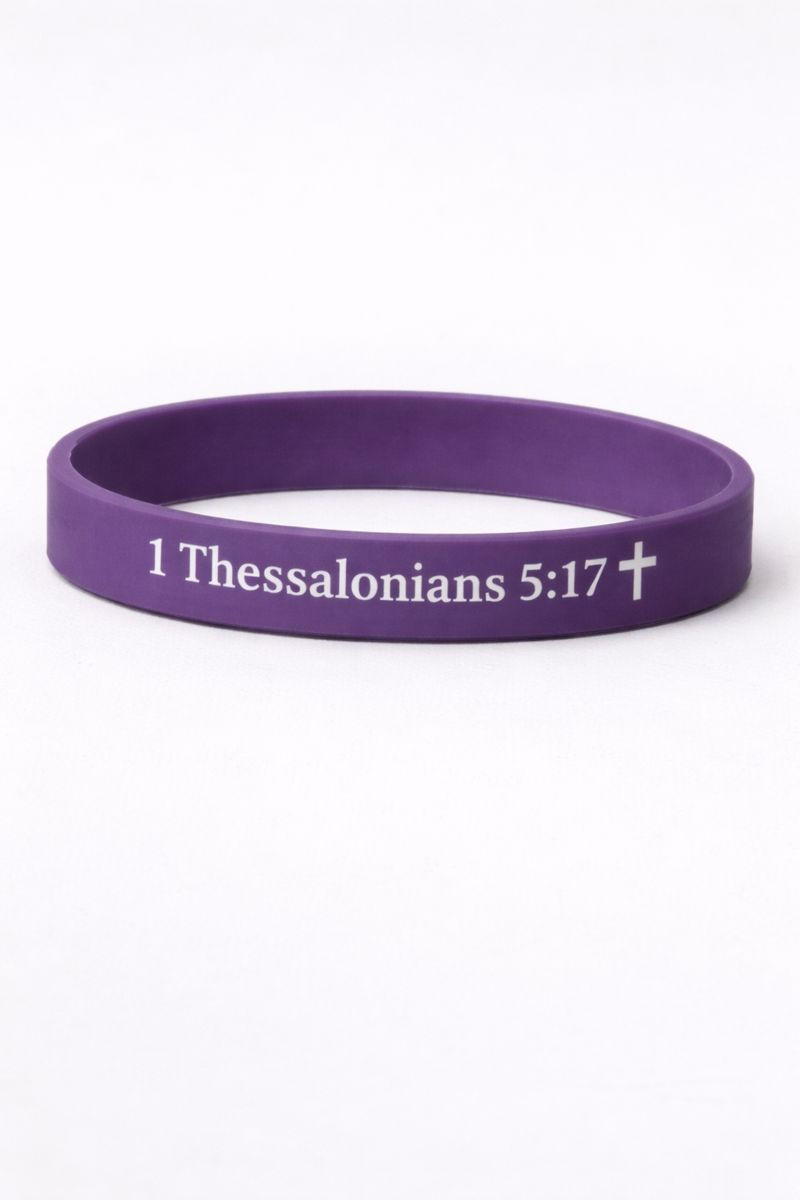 Thumbnail: Set of 14 Scripture Silicone Bracelets