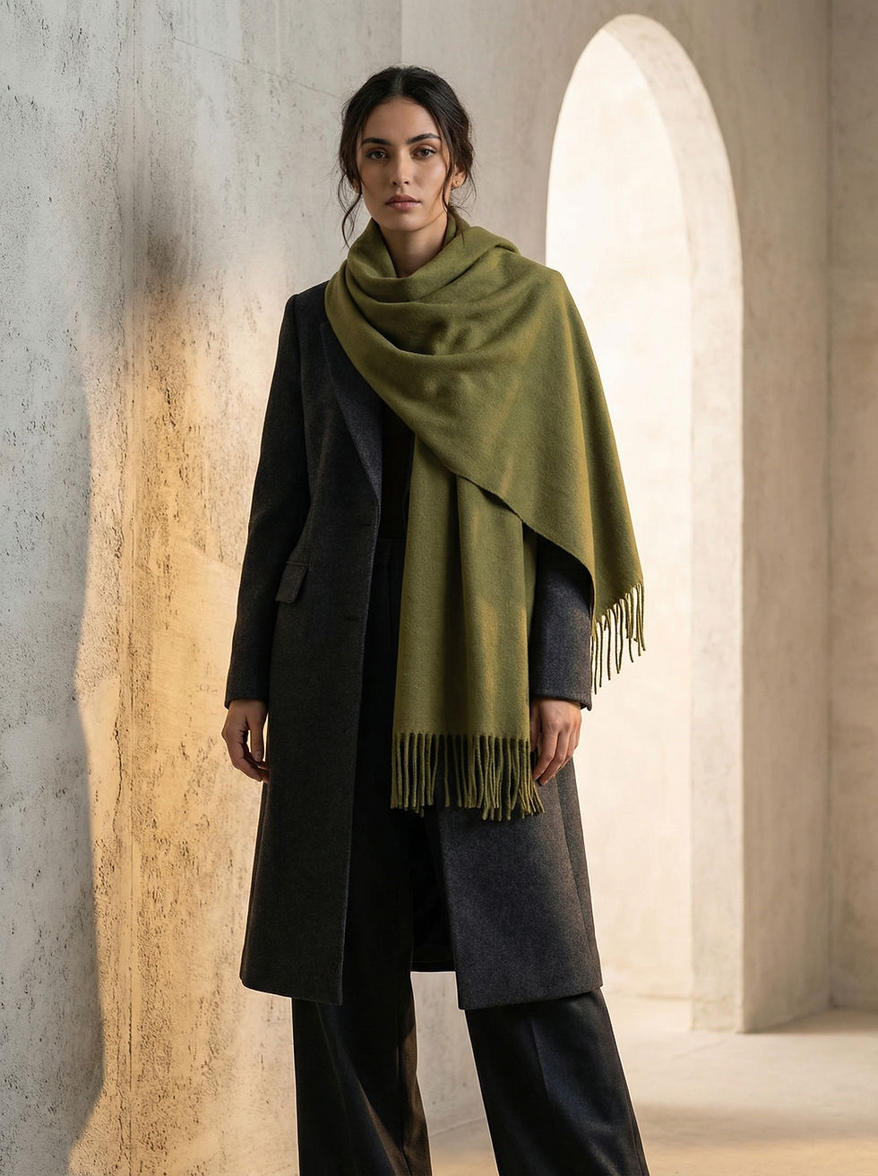 Thumbnail: Earth Tone Oversize Scarf