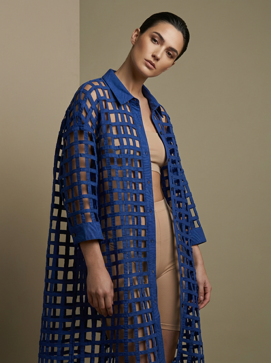 Thumbnail: Ankara Lace Quarter Sleeve Jacket