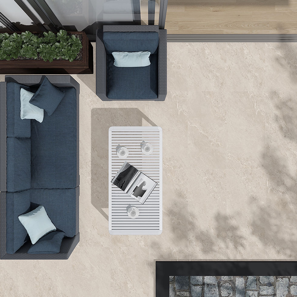 Thumbnail: Jupiter Rock Beige Pavers on Patio with seating