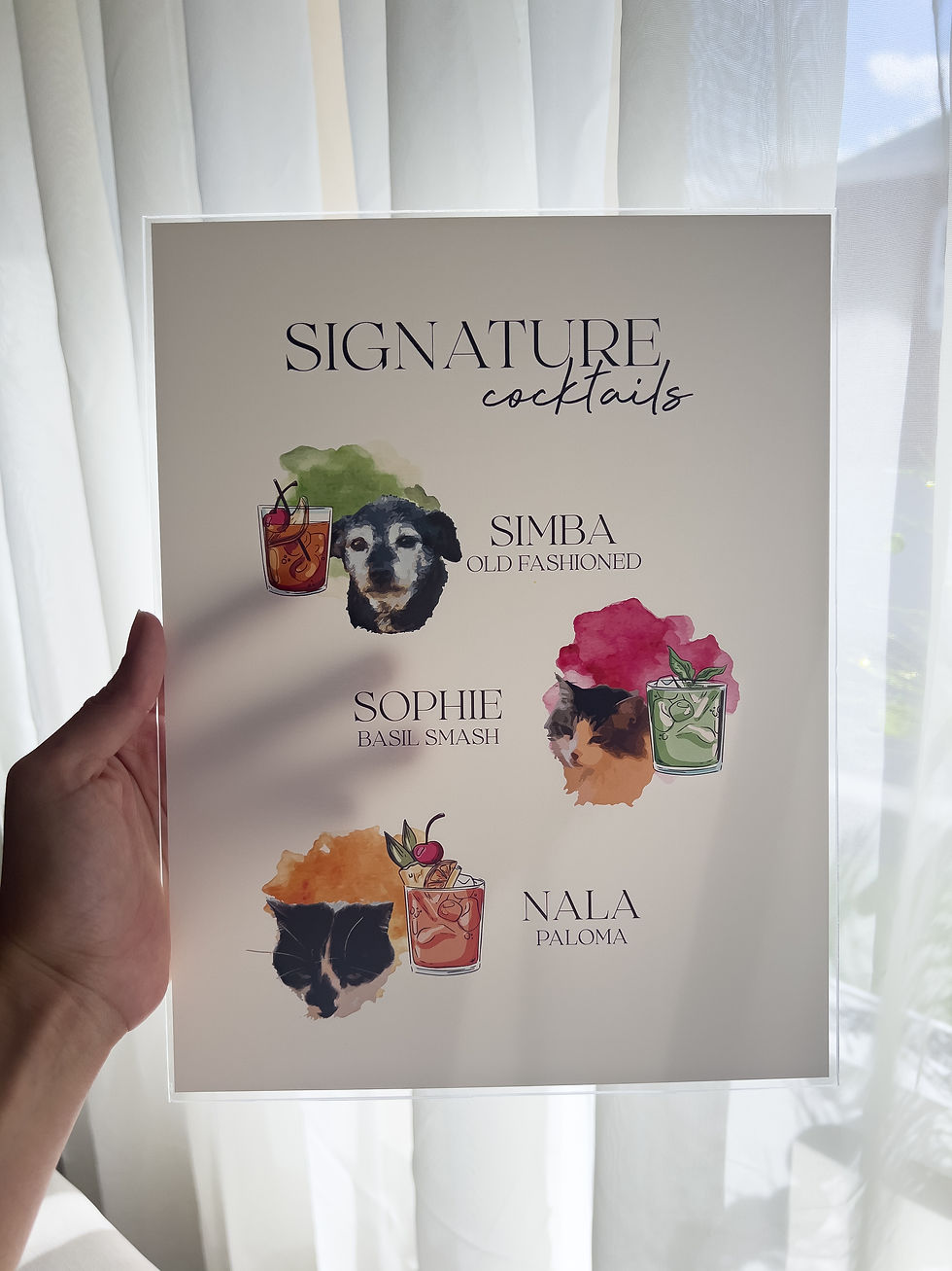 Thumbnail: Rótulo de bar o bar menu personalizado para boda en acrílico