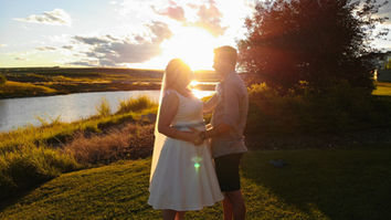 wedding bride and groom candid