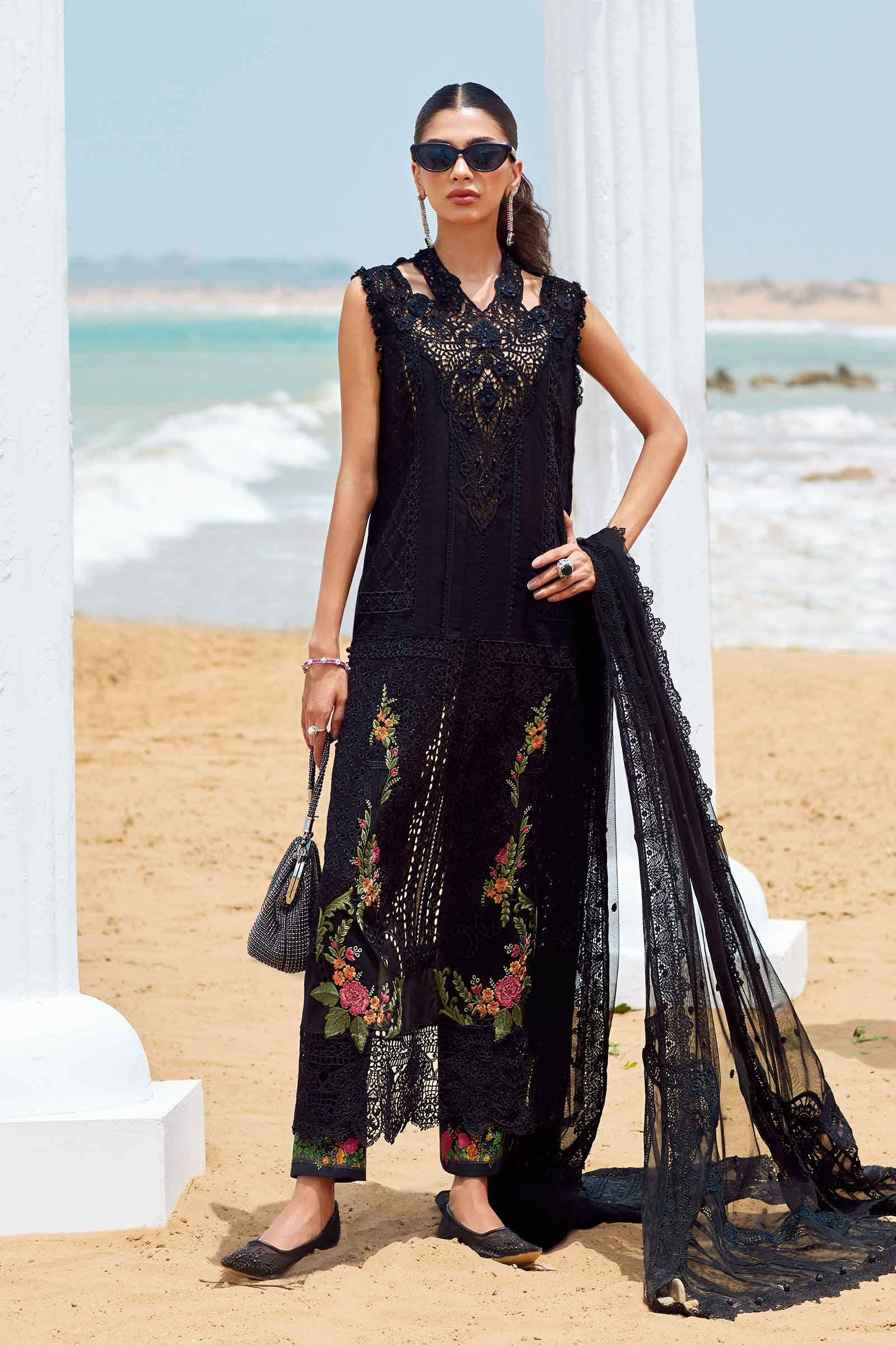 3 Piece Unstitched Embroidered Lawn Suit