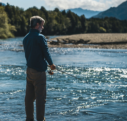 Mark Abernethy, co founder of the Tepaluma Distillery, at the Palena river