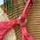 Thumbnail: Pink OCEANUS EXTRA CHEEKY TOP bikini detail, EBENOS Swimwear