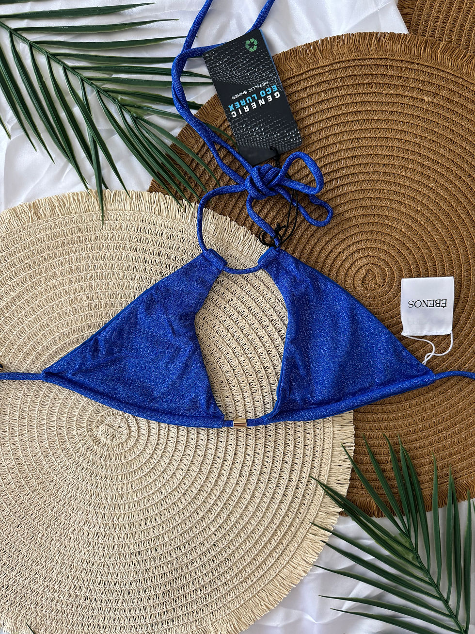 Thumbnail: Royal blue OCEANUS EXTRA CHEEKY bikini top