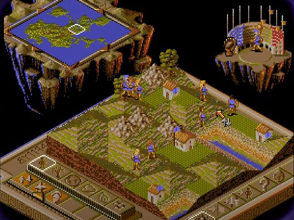 Populous II, Two Tribes, Mega Drive, Bullfrog, Electronic Arts