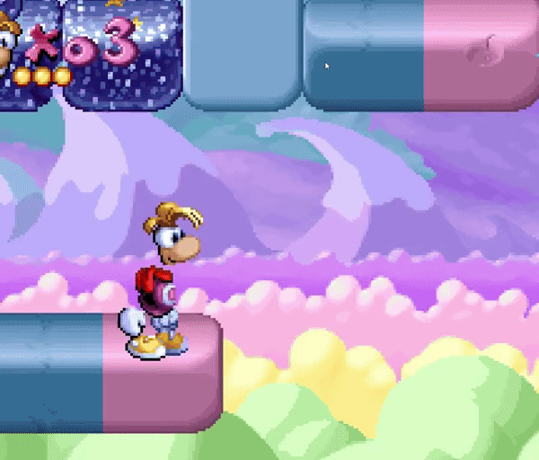Rayman, Ubi Soft, DOS, PC, gif
