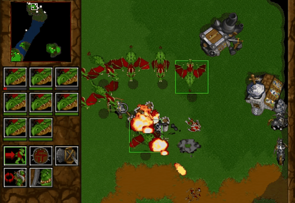Warcraft II, Tides of Darkness, PC, Dragon, Gif