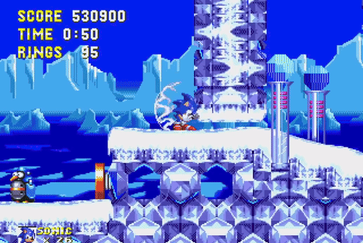 Sonic 3, Mega Drive, gif