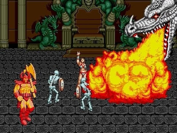 Golden Axe, Mega Drive, Tyris Flare, Spell, DragonDeath Bringer