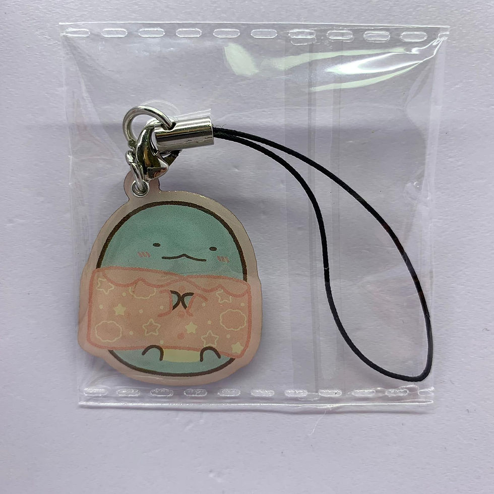 縮圖：Sumikko Gurashi 角落生物 睡衣系列 金屬片 吊飾 - 恐龍