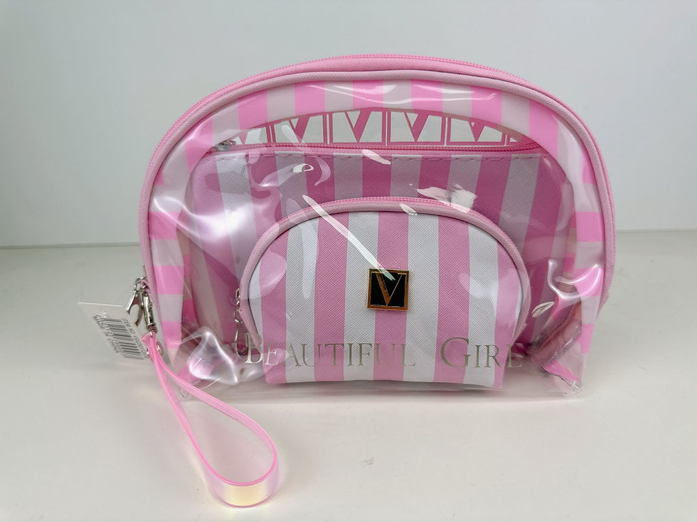 Miniatura: Cosmetiquera tranparente 2 set YSX250112570