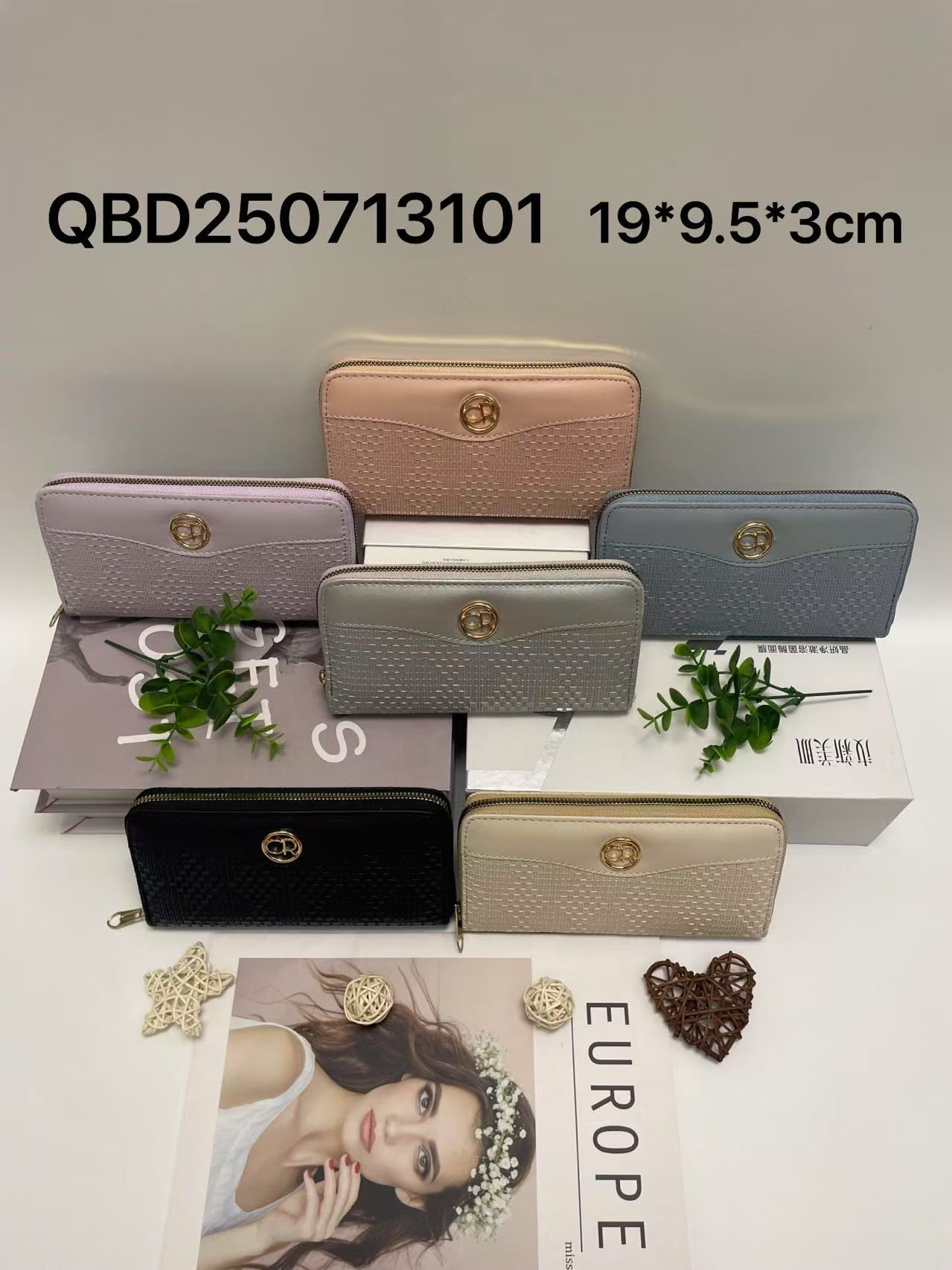 Billetera larga con un solo cierre QBD250713101