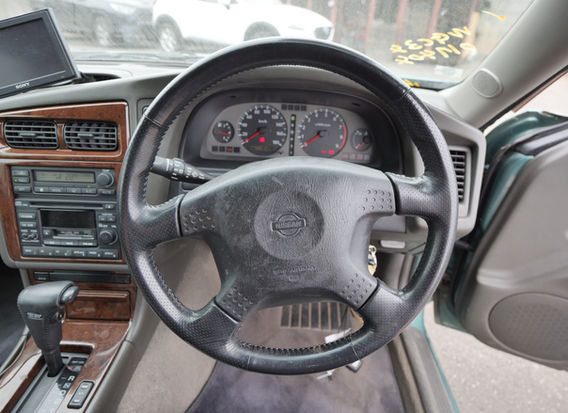 Interior front seats of 1997 Nissan Stagea 25X low mileage original cabin with automatic transmission