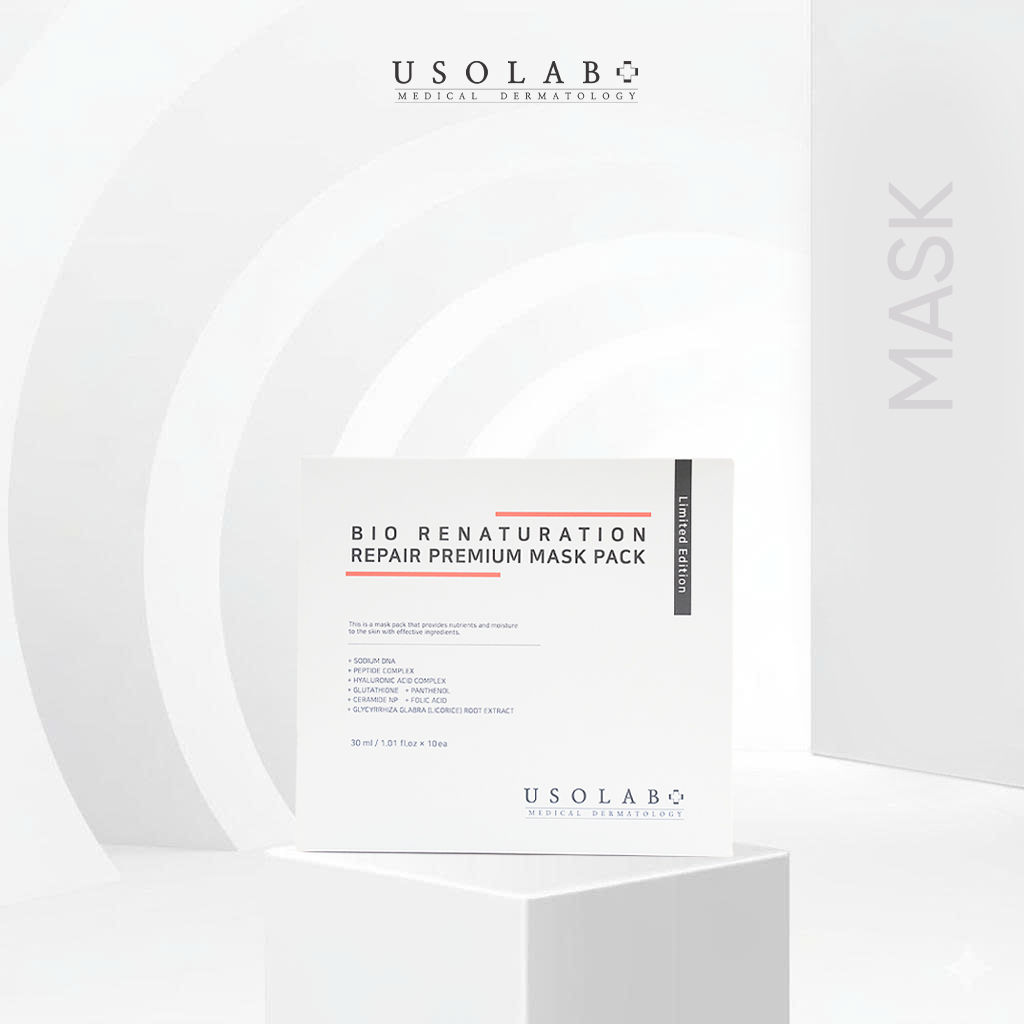 Відновлююча, заспокійлива маска Usolab Bio Renaturation Repair Mask Pack