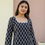 Thumbnail: Block Print Black Bell Sleeves Kurti