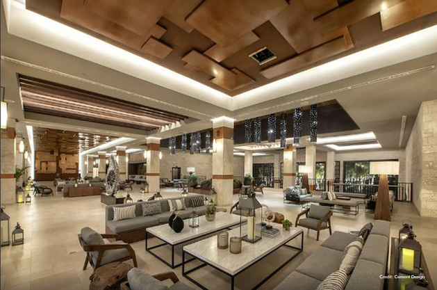 Microtopping concrete wall