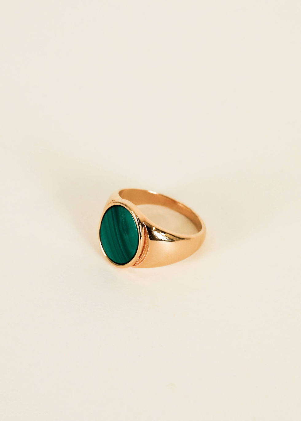 Thumbnail: Gold Rings - Malachite Signet: 9