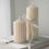 Thumbnail: Ribbed Pillar Candle, Elegant Soy Wax Candles