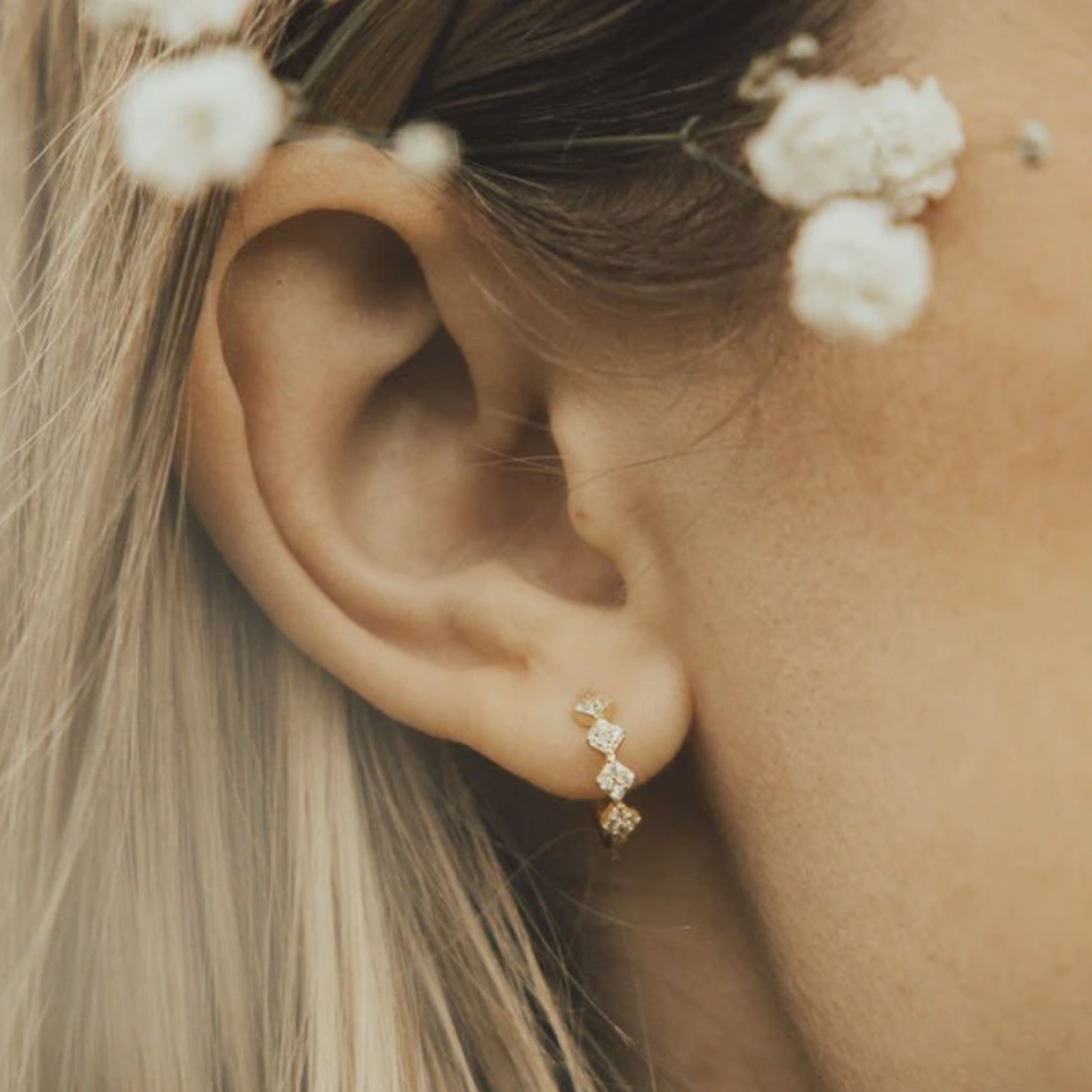 Alice Diamond Hoops