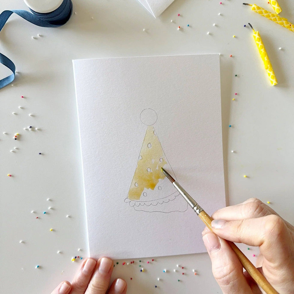 Thumbnail: Celebrate paintable watercolor notecard set