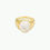 Thumbnail: Gold Rings - Mother of Pearl Signet: 7
