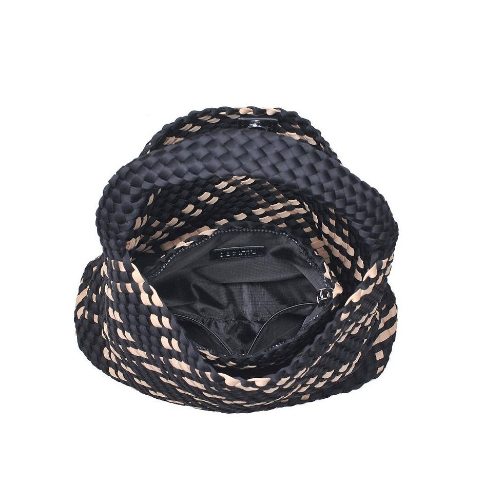 Thumbnail: Celestial Woven Neoprene Hobo: Black