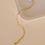 Thumbnail: Flat Snake Chain Bracelet - 18k Gold Plated