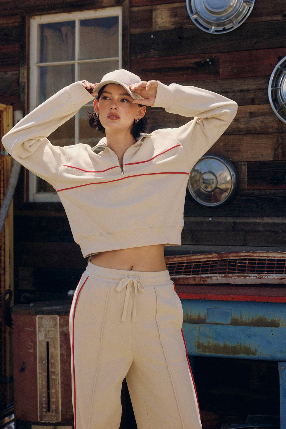 Thumbnail: Track Stripe Wide Leg Sweatpants