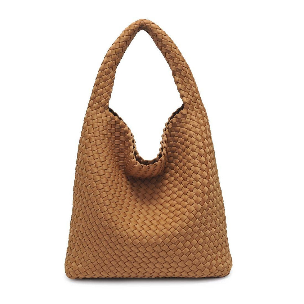 Thumbnail: Celestial Woven Neoprene Hobo: Black