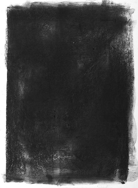 charcoal drawing - overlapping lines that create an uneven color field