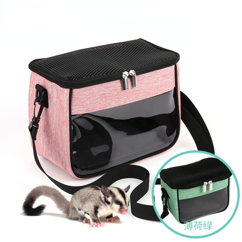 Portable Small Pet Parrot Carrier Bird Hamster Rat Squirrel Sugar Travel Cage Gu