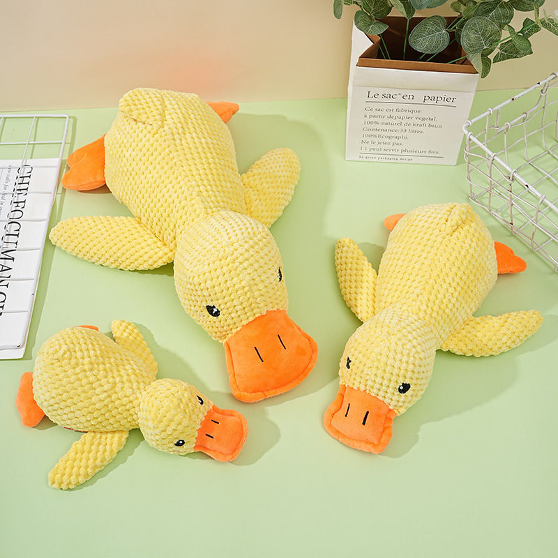 Miniatura: Plush Companion Sleeping Duck Dog Toys for Small Large Dogs Bite Resistant Teeth