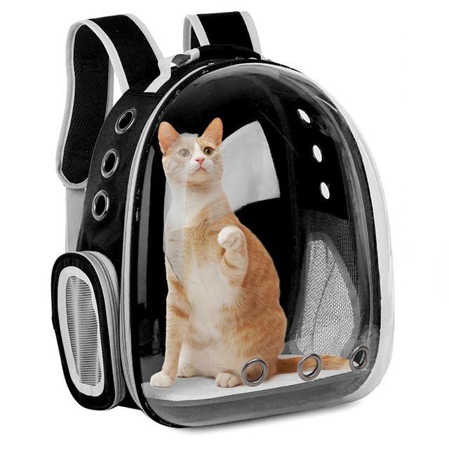Miniatura: Pet Cat Carrying Bag Space Pet Backpacks Breathable Portable Transparent Backpac