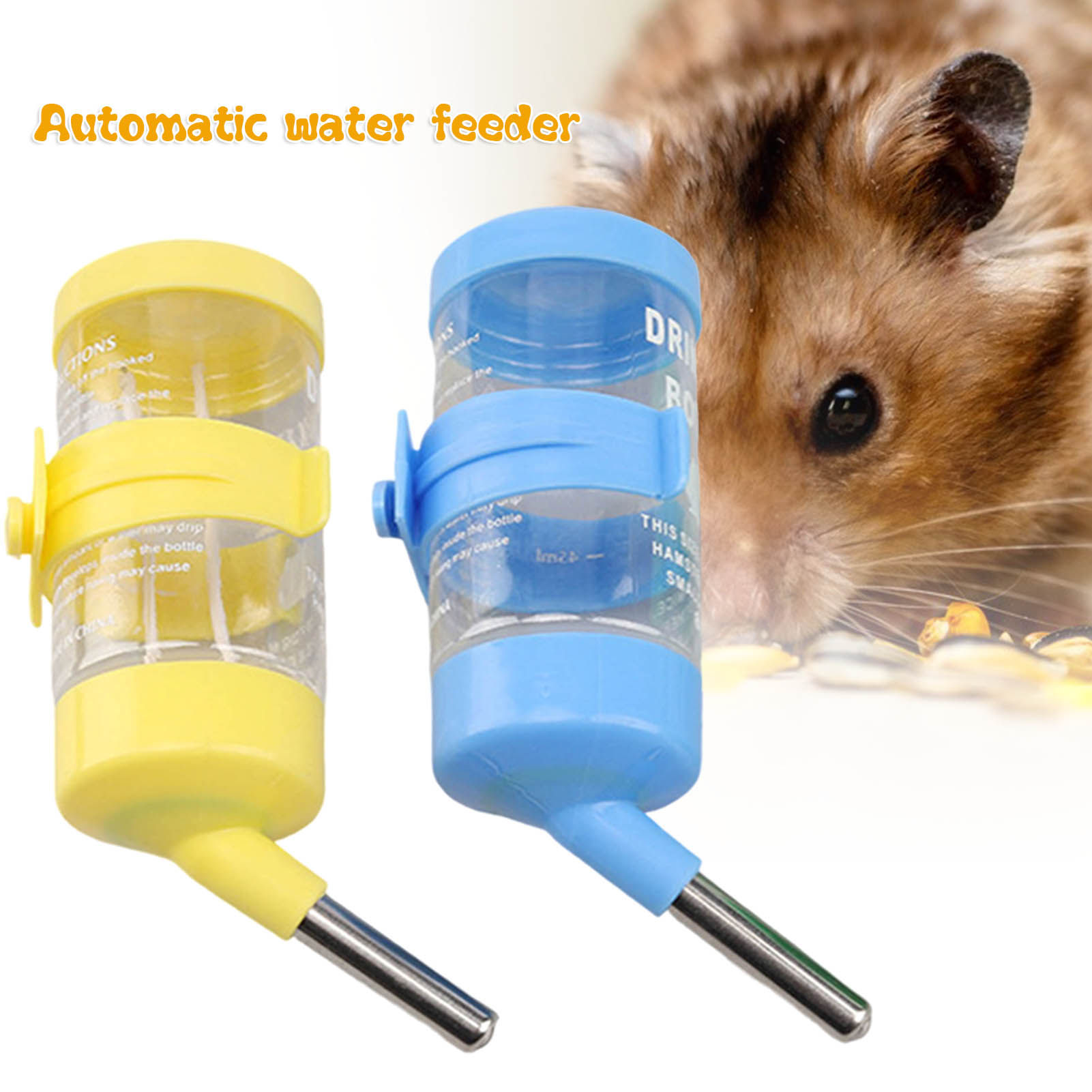 Hanging Hamster Drinker Water Bottle Dispenser Feeder Hanging Pet Dog Guinea Pig