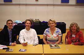 Jacqueline Mulhallen at the Centennial Reflections conference, University of Surrey, 2018
