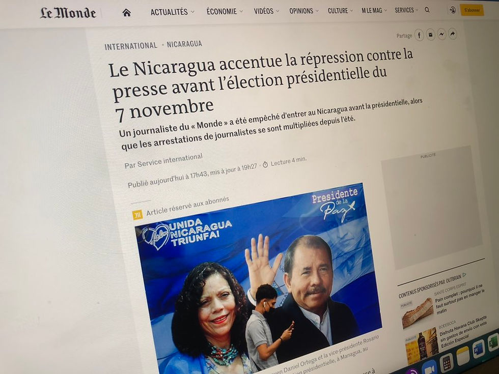 Portada del artículo publicado por Le Monde | Fotografía de Coyuntura por Jairo Videa