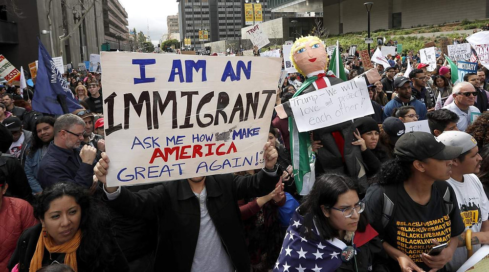 Las políticas migratorias impuestas por Trump han generado muchas manifestaciones en su contra, pero el mandatario no ha cambiado sus decisiones - Fotografía cortesía