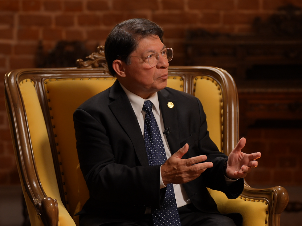El canciller de Nicaragua, Denis Moncada, durante una entrevista en marzo de 2023 | Fotografía de Sputnik