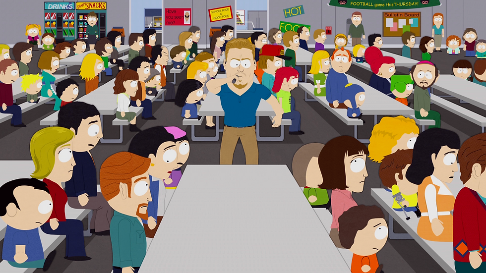 El director "PC", personaje de South Park, en un fotograma de la serie de Comedy Central | Fotografía de Comedy Central