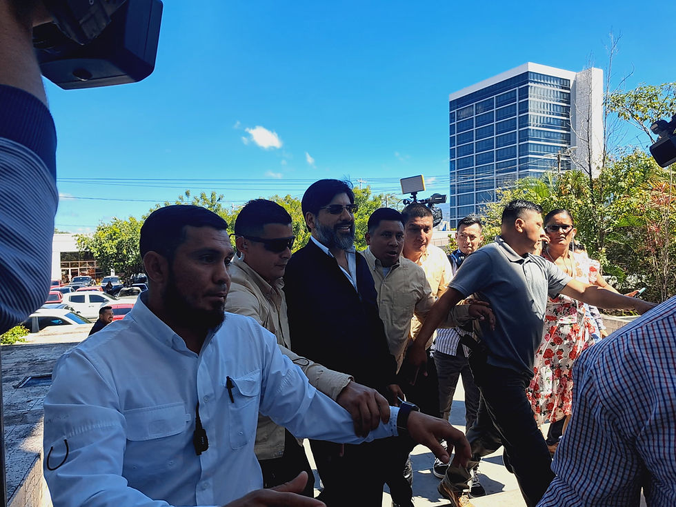 El jurista y fiscal general de Honduras, Johel Antonio Zelaya Álvarez, el miércoles 12 de febrero de 2025 en la capital del país centroamericano | Fotografía de Cholusat Sur