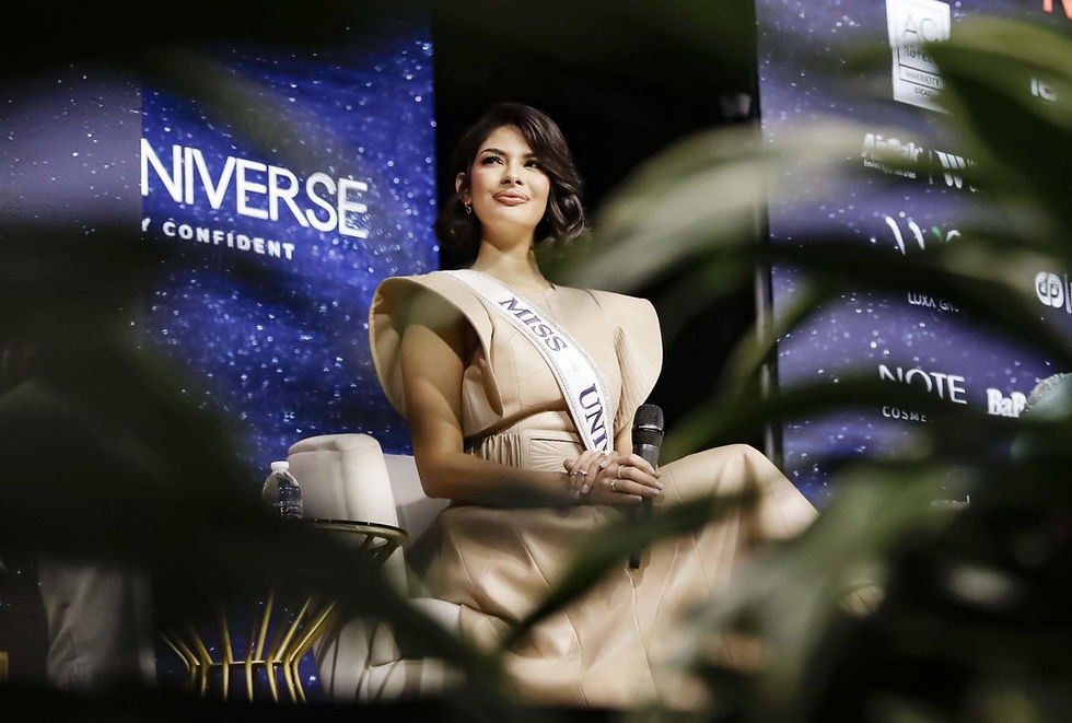 Miss Universo 2023, la nicaragüense Sheynnis Palacios, durante un evento oficial de la franquicia en Costa Rica, el martes 27 de febrero de 2024 | Fotografía de EFE por Jeffrey Arguedas