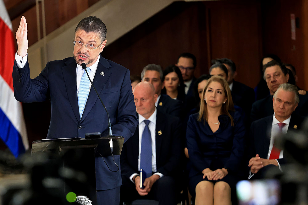 El presidente costarricense Rodrigo Chaves, el 30 de julio de 2025, en San José | Fotografía de La Nación por Rafael Pacheco